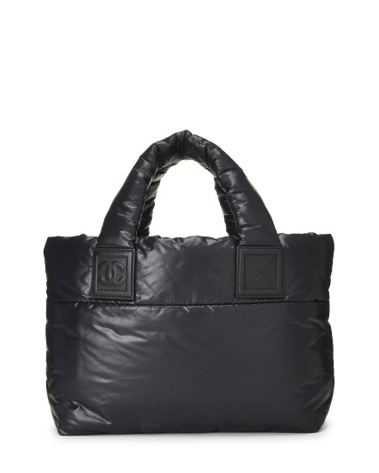 CHANEL BLACK NYLON COCO...