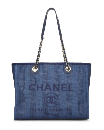 CHANEL NAVY DENIM DEAUVILLE...