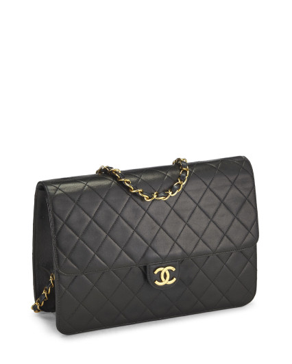 CHANEL BLACK QUILTED...
